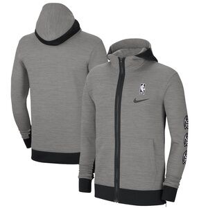 Denver Nuggets Nike Heathered Charcoal Performance Full-Zip Hoodie Jacket XL